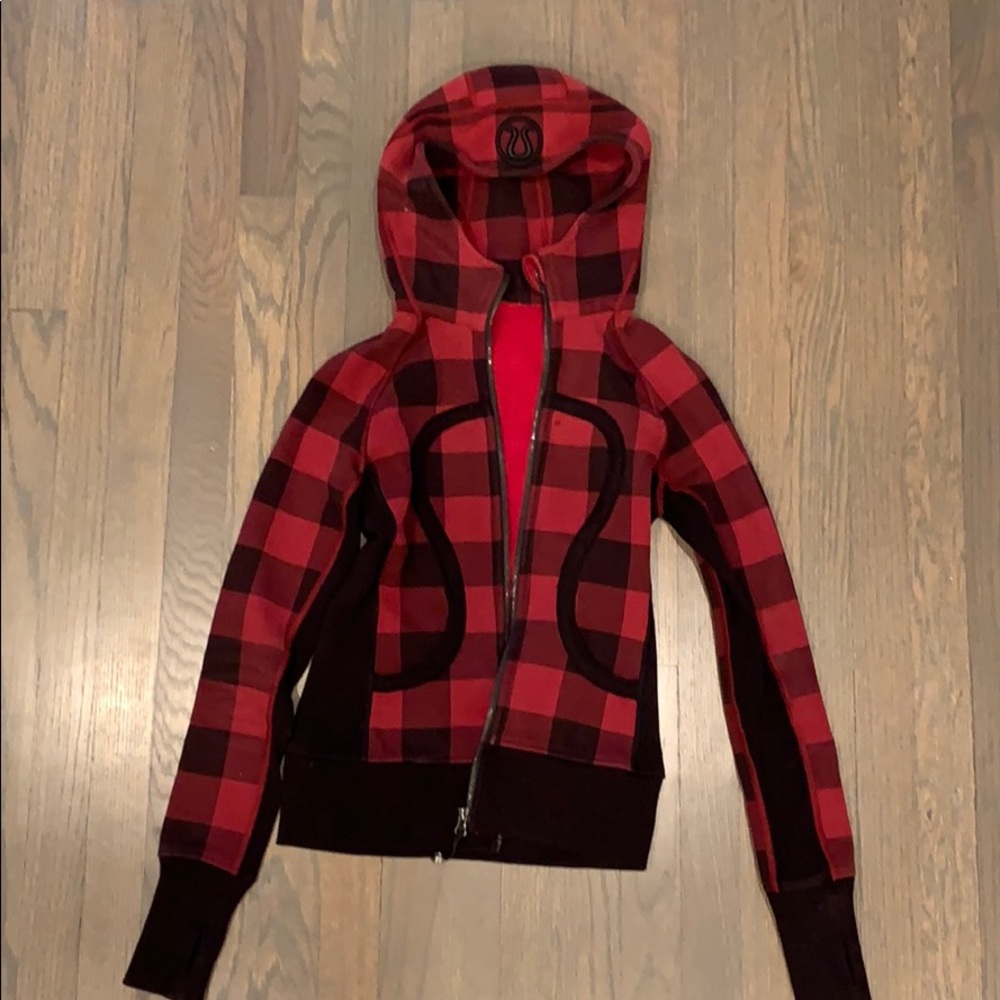 Lululemon plaid scuba hoodie